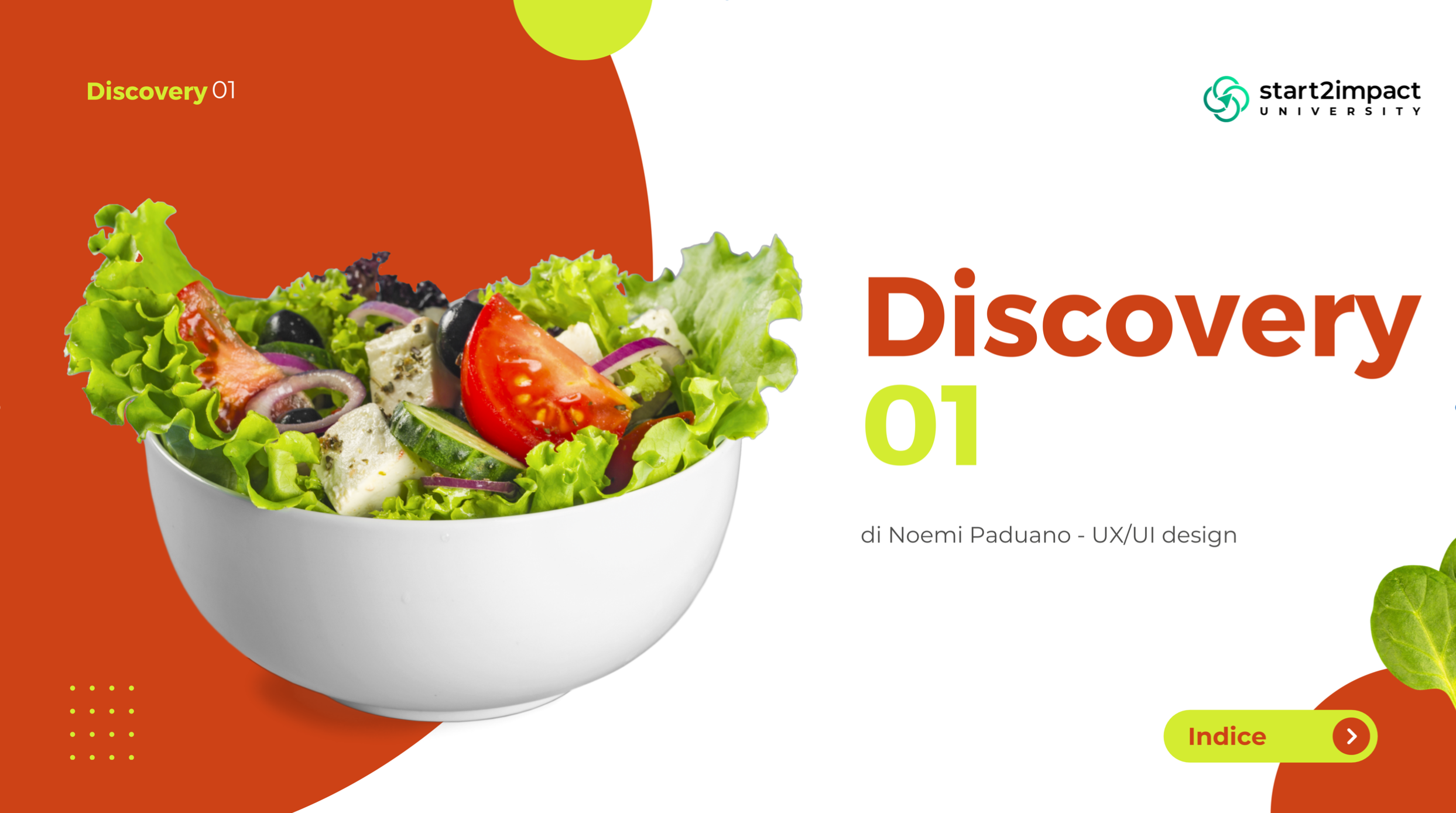 Noemi Paduano - UX/UI design student - Progetto Discovery